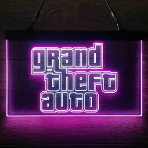 Grand Theft Auto Neon-Like LED Sign