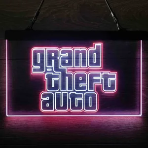 Grand Theft Auto Neon-Like LED Sign