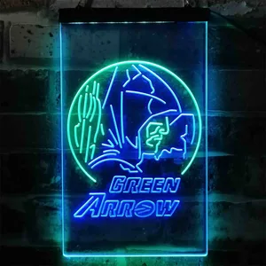 Green Arrow Neon-Like LED Sign