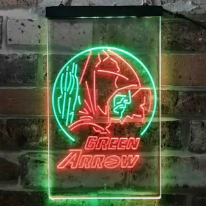 Green Arrow Neon-Like LED Sign