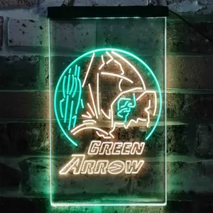 Green Arrow Neon-Like LED Sign