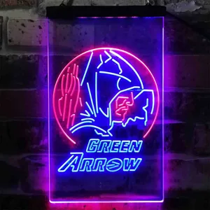 Green Arrow Neon-Like LED Sign