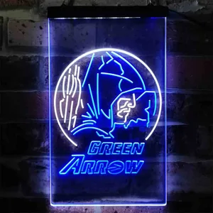 Green Arrow Neon-Like LED Sign
