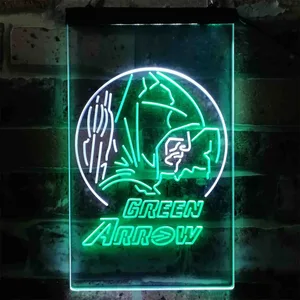 Green Arrow Neon-Like LED Sign