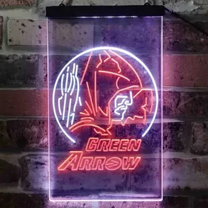 Green Arrow Neon-Like LED Sign