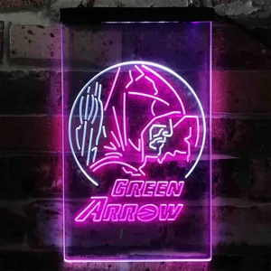 Green Arrow Neon-Like LED Sign