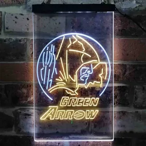 Green Arrow Neon-Like LED Sign