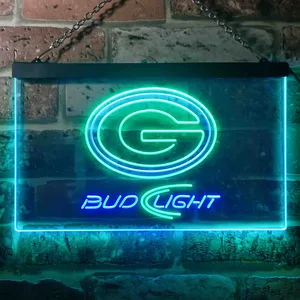 Green Bay Packers Bud Light Neon-Like LED Sign