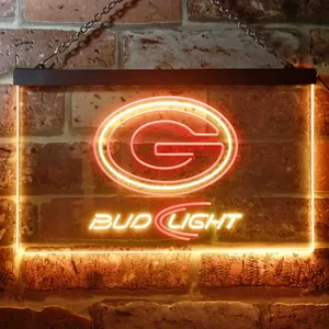Green Bay Packers Bud Light Neon-Like LED Sign