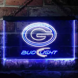 Green Bay Packers Bud Light Neon-Like LED Sign