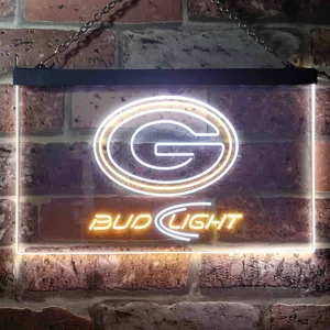 Green Bay Packers Bud Light Neon-Like LED Sign