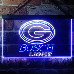 Green Bay Packers Busch Light Neon-Like LED Sign