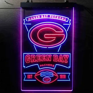 Green Bay Packers EST 1919 Neon-Like LED Sign