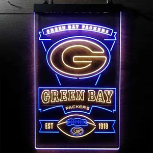 Green Bay Packers EST 1919 Neon-Like LED Sign