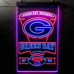 Green Bay Packers EST 1919 Neon-Like LED Sign