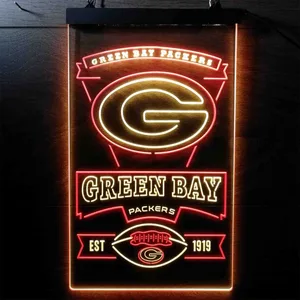 Green Bay Packers EST 1919 Neon-Like LED Sign
