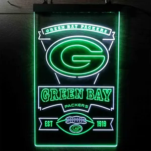 Green Bay Packers EST 1919 Neon-Like LED Sign