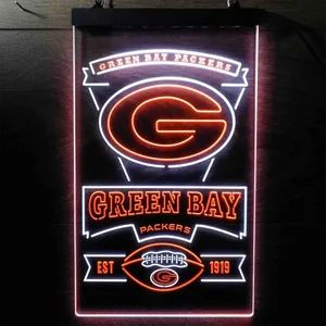 Green Bay Packers EST 1919 Neon-Like LED Sign