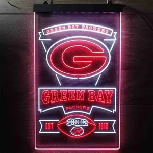 Green Bay Packers EST 1919 Neon-Like LED Sign