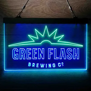 Green Flash Brewing Co. Logo Neon-Like LED Sign