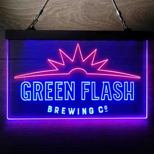 Green Flash Brewing Co. Logo Neon-Like LED Sign