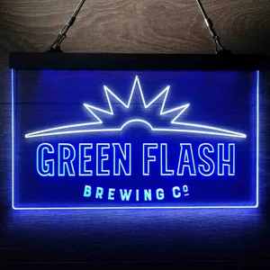 Green Flash Brewing Co. Logo Neon-Like LED Sign
