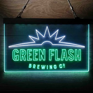 Green Flash Brewing Co. Logo Neon-Like LED Sign