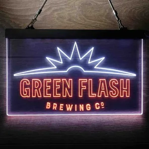 Green Flash Brewing Co. Logo Neon-Like LED Sign