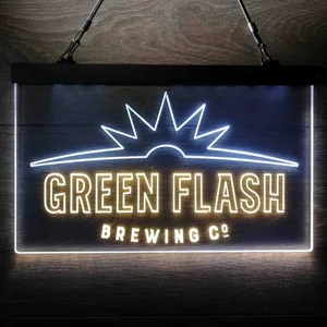 Green Flash Brewing Co. Logo Neon-Like LED Sign
