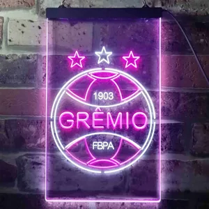 Gremio Foot-Ball Porto Alegrense Logo Neon-Like LED Sign