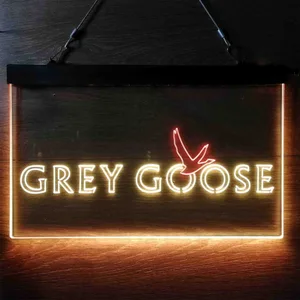Grey Goose Bird Neon-Like LED Sign