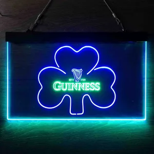 Guinness Clover Leaf Neon-Like LED Sign