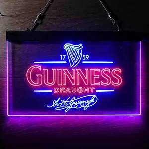 Guinness Draught Arthur Guinness Neon-Like LED Sign