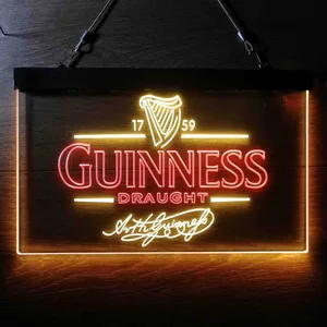 Guinness Draught Arthur Guinness Neon-Like LED Sign