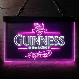 Guinness Draught Arthur Guinness Neon-Like LED Sign
