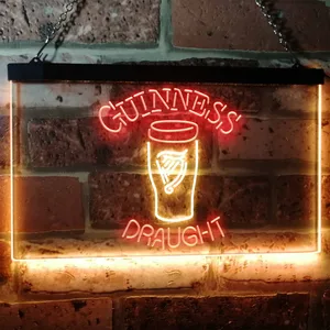 Guinness Draught Glass Neon-Like LED Sign