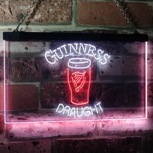 Guinness Draught Glass Neon-Like LED Sign