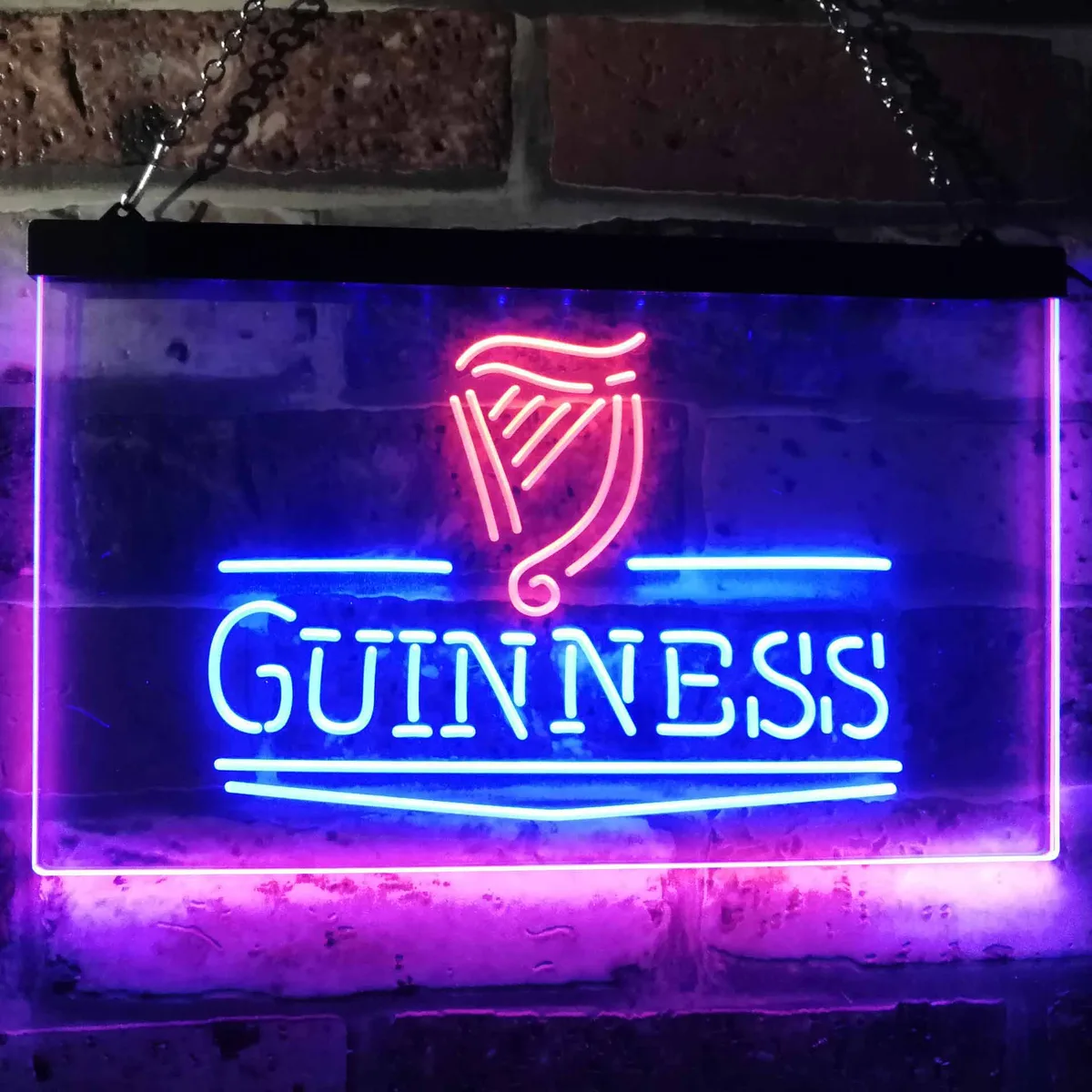 Guinness Logo 2 Neon-Like LED Sign