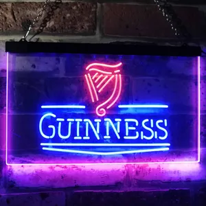 Guinness Logo 2 Neon-Like LED Sign