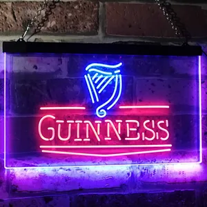 Guinness Logo 2 Neon-Like LED Sign