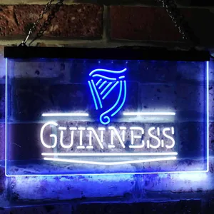 Guinness Logo 2 Neon-Like LED Sign