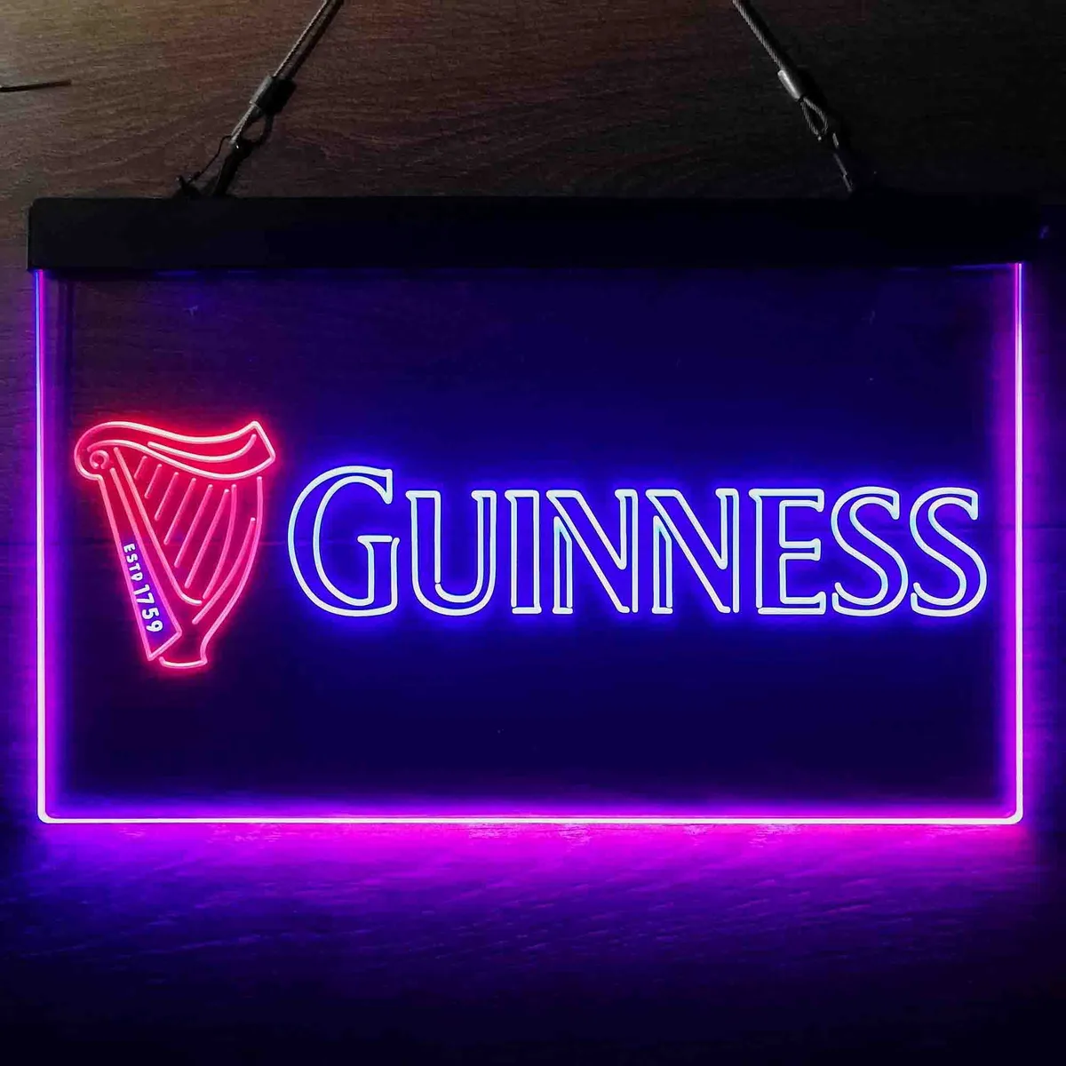 Guinness Logo Neon-Like LED Sign