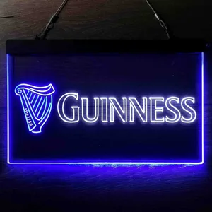 Guinness Logo Neon-Like LED Sign