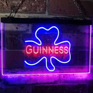 Guinness Shamrock Neon-Like LED Sign