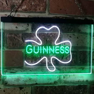 Guinness Shamrock Neon-Like LED Sign