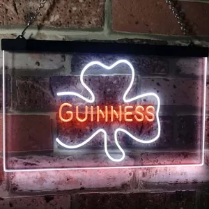 Guinness Shamrock Neon-Like LED Sign