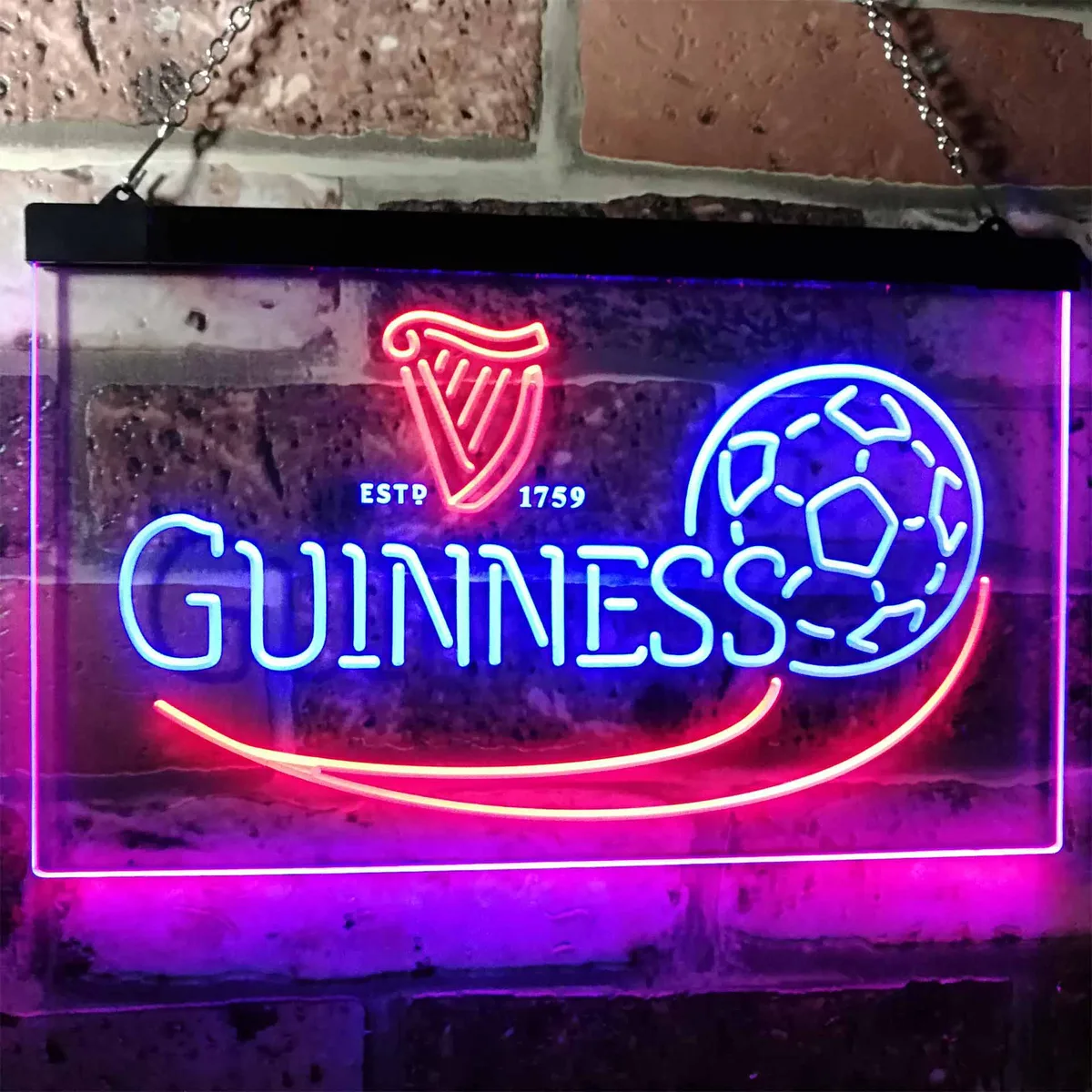 Guinness Soccer Neon-Like LED Sign