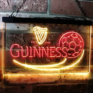 Guinness Soccer Neon-Like LED Sign