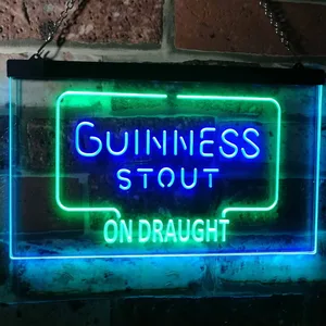 Guinness Stout On Draught Neon-Like LED Sign