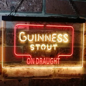 Guinness Stout On Draught Neon-Like LED Sign